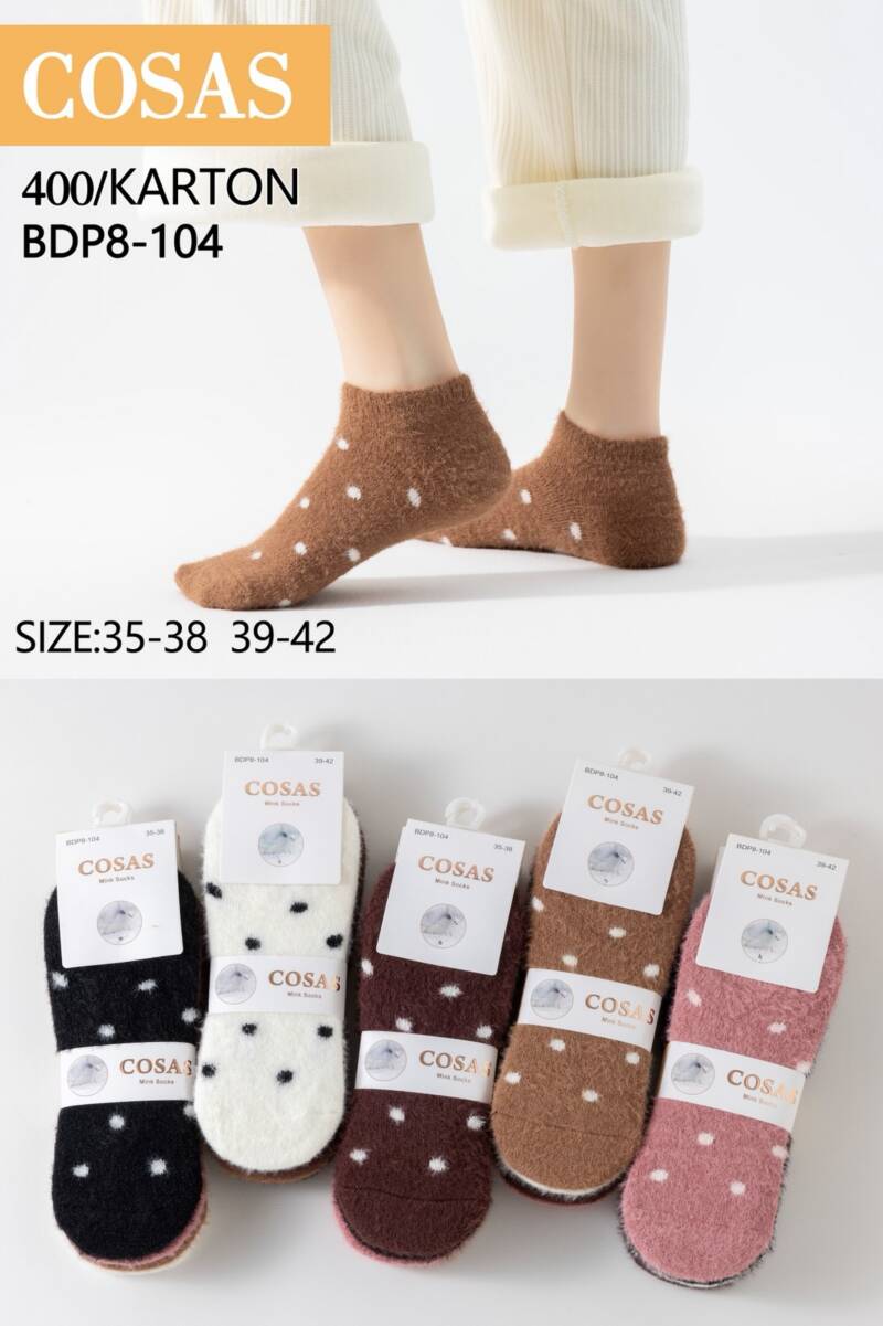 Stopki damskie Roz 35-42, Mix kolor Paczka 40 szt